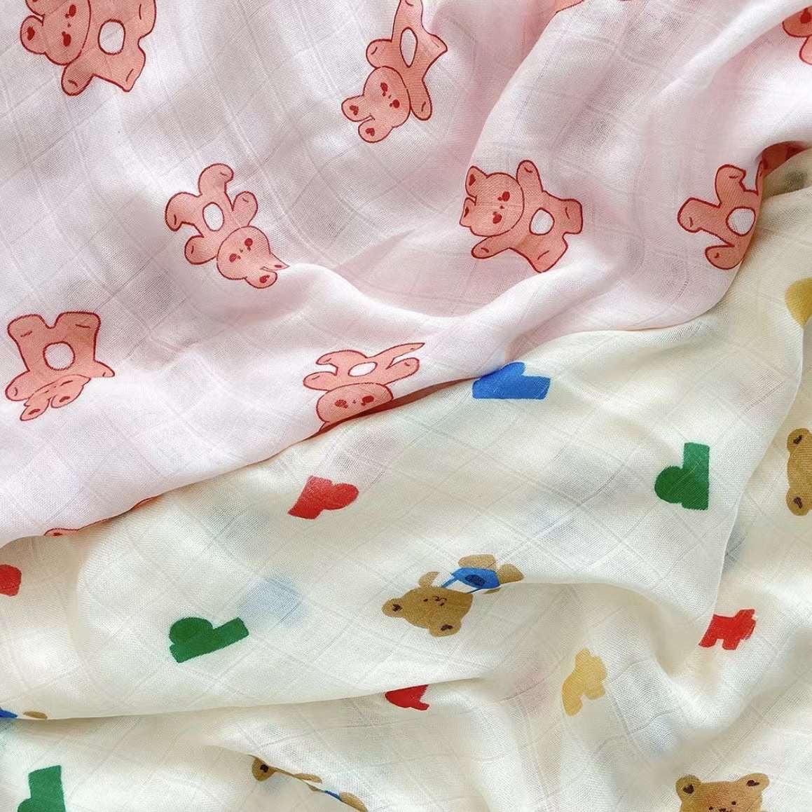 竹纖維繽紛色彩蓋毯
