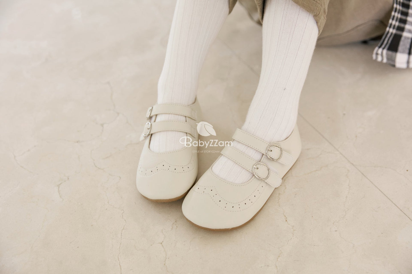 英倫復古雙排扣鞋子