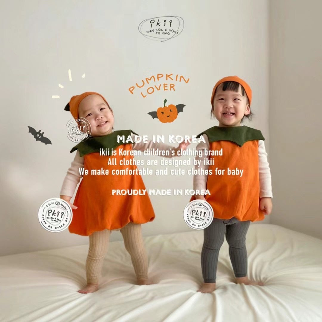 Pumpkin Tunic kids(包屁上衣+帽子)