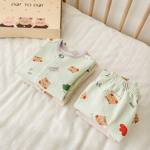 絎縫棉居家服套裝