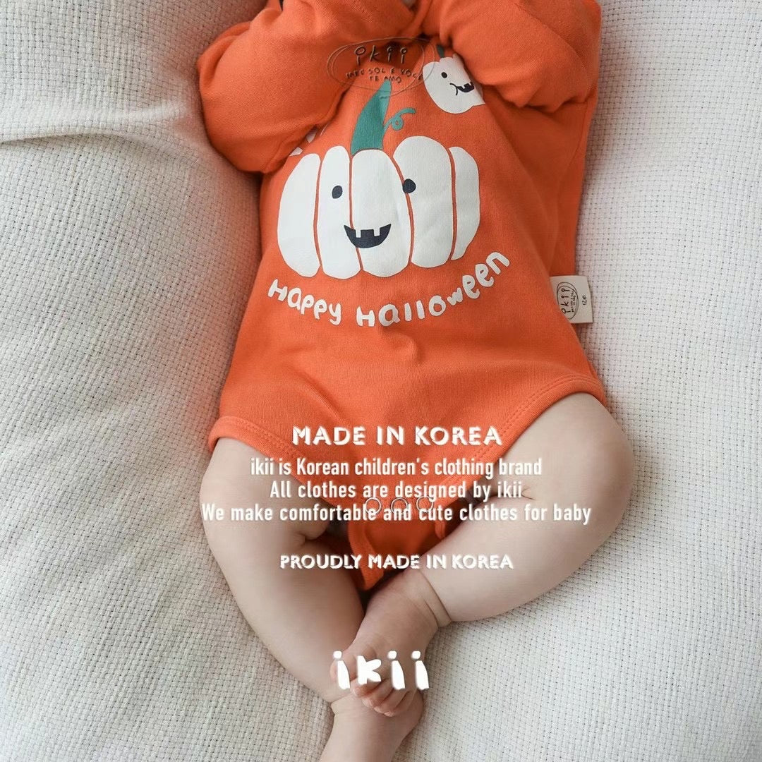 Happy pumpkin baby(爬服+帽子)