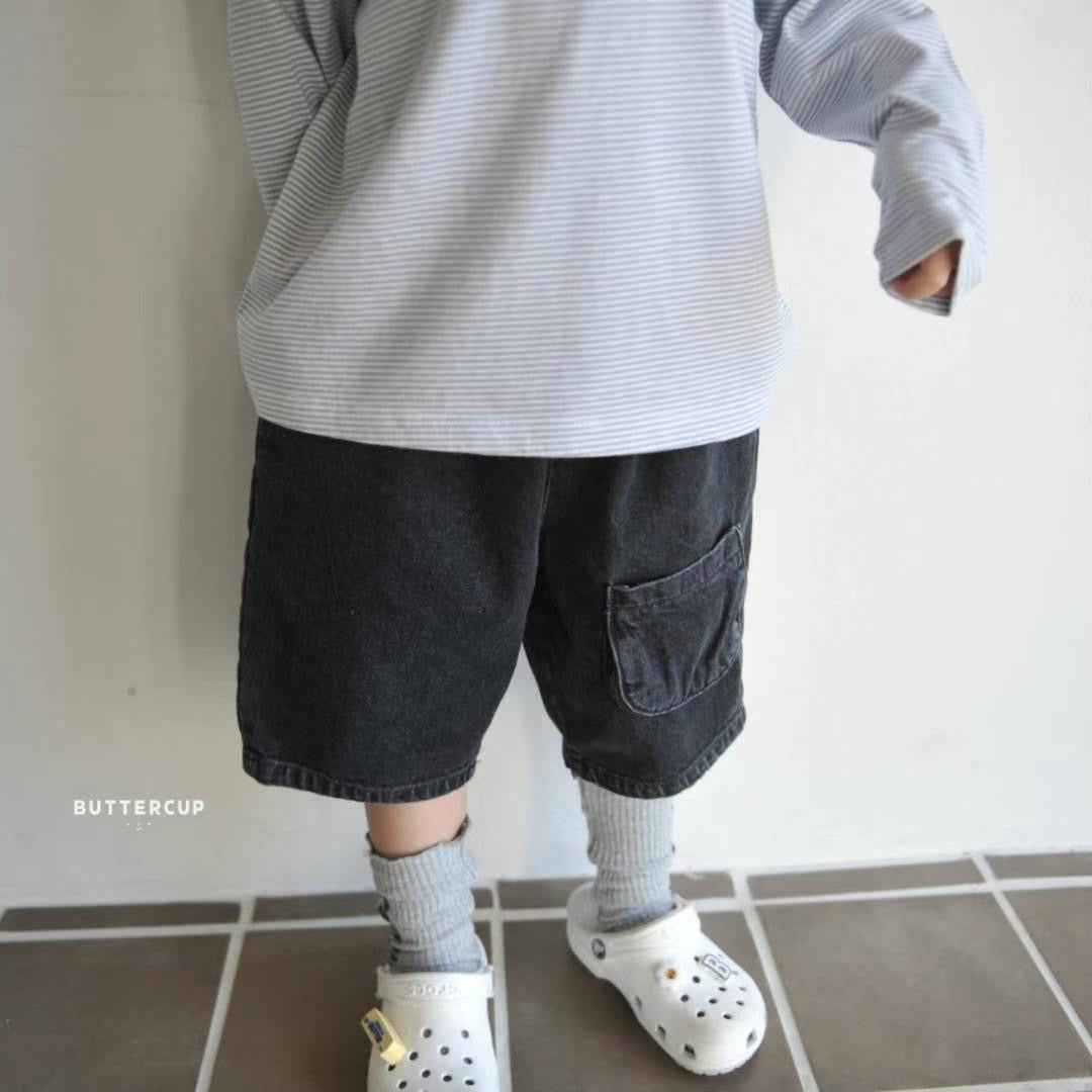 口袋6分褲