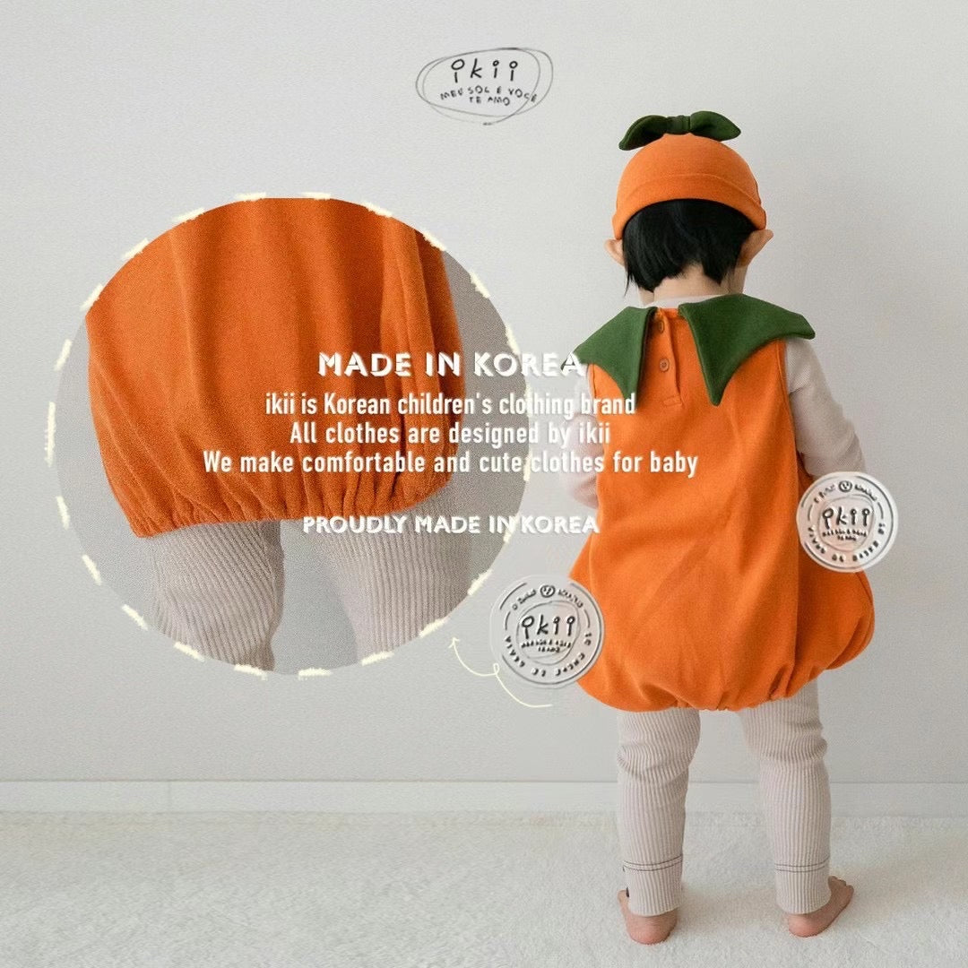 Pumpkin Tunic kids(包屁上衣+帽子)