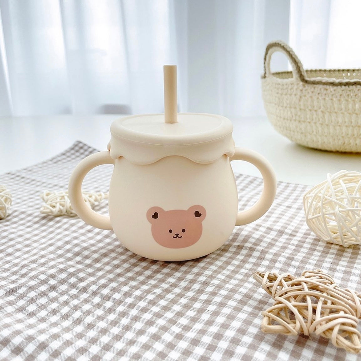 HONEY JAR~矽膠零食吸管倆用杯
