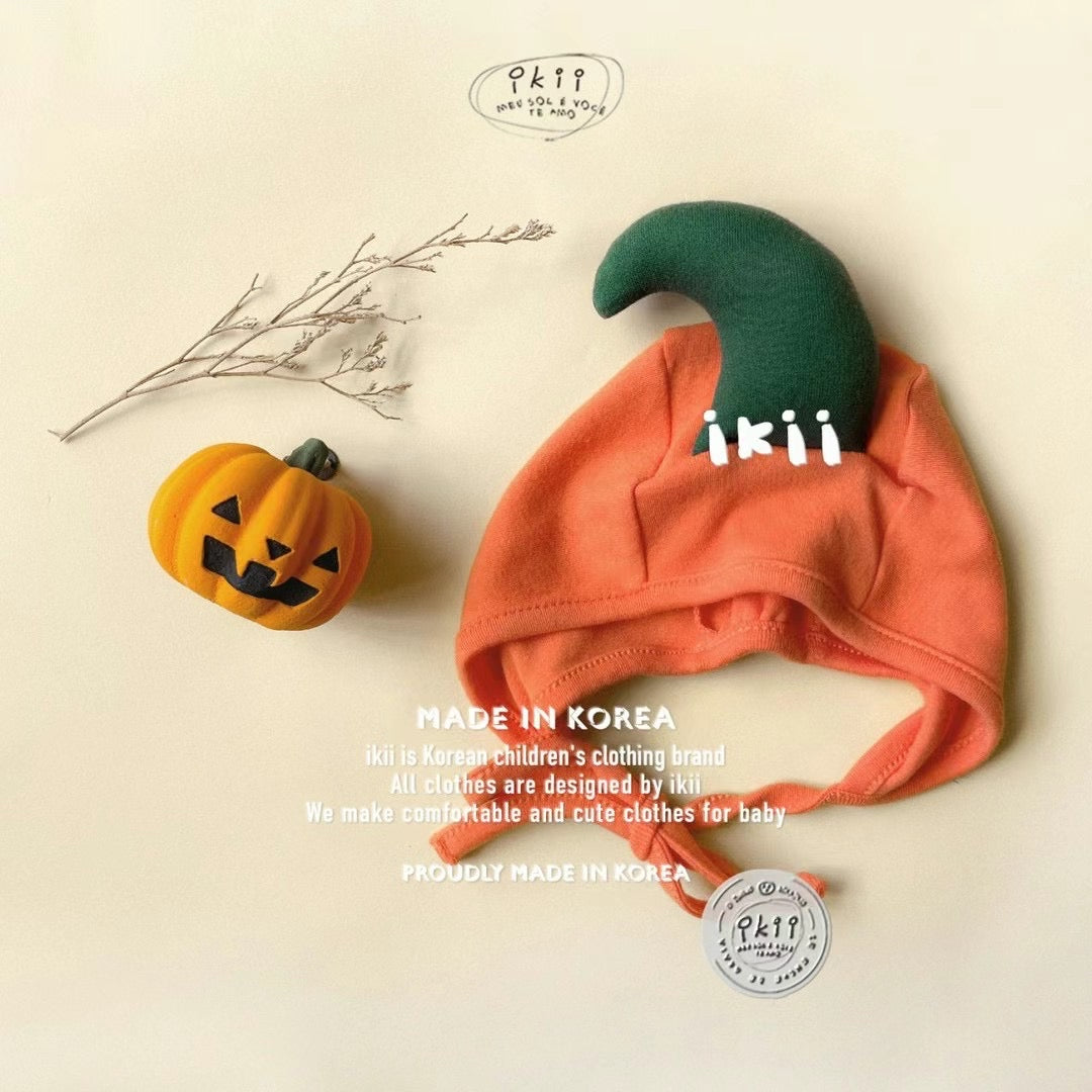 Happy pumpkin baby(爬服+帽子)