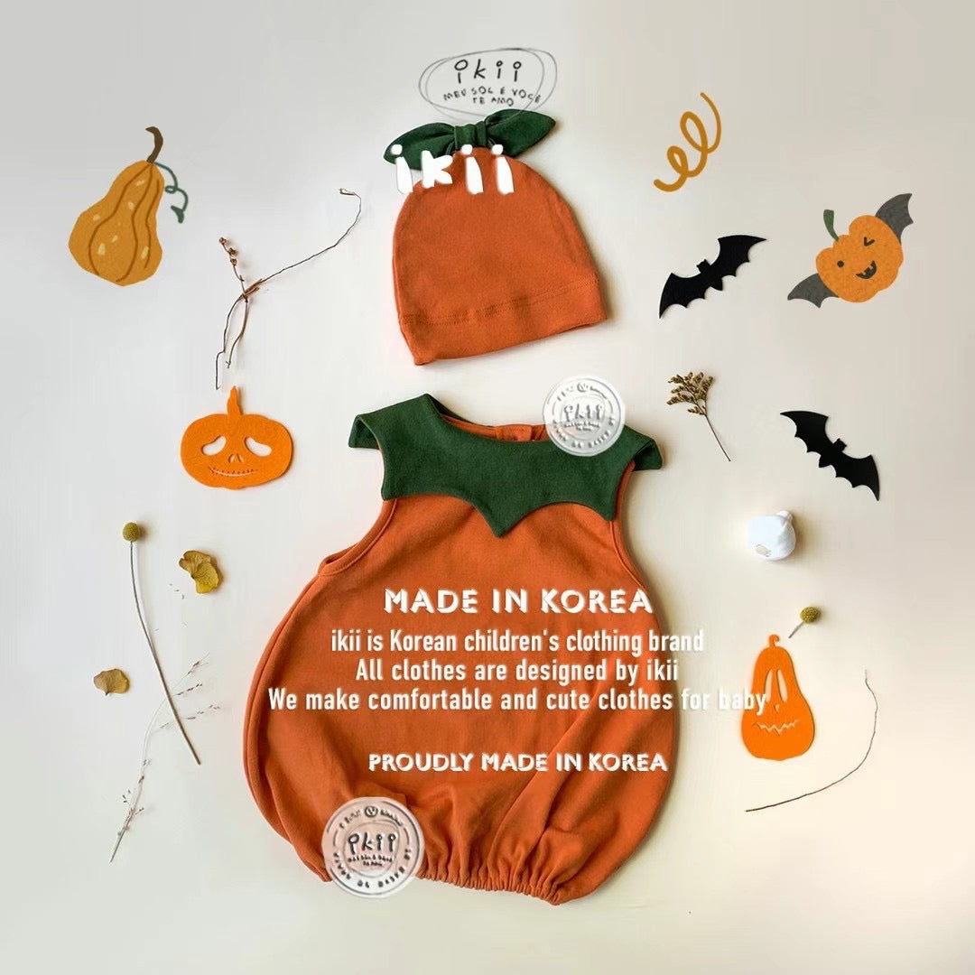Pumpkin Tunic kids(包屁上衣+帽子)