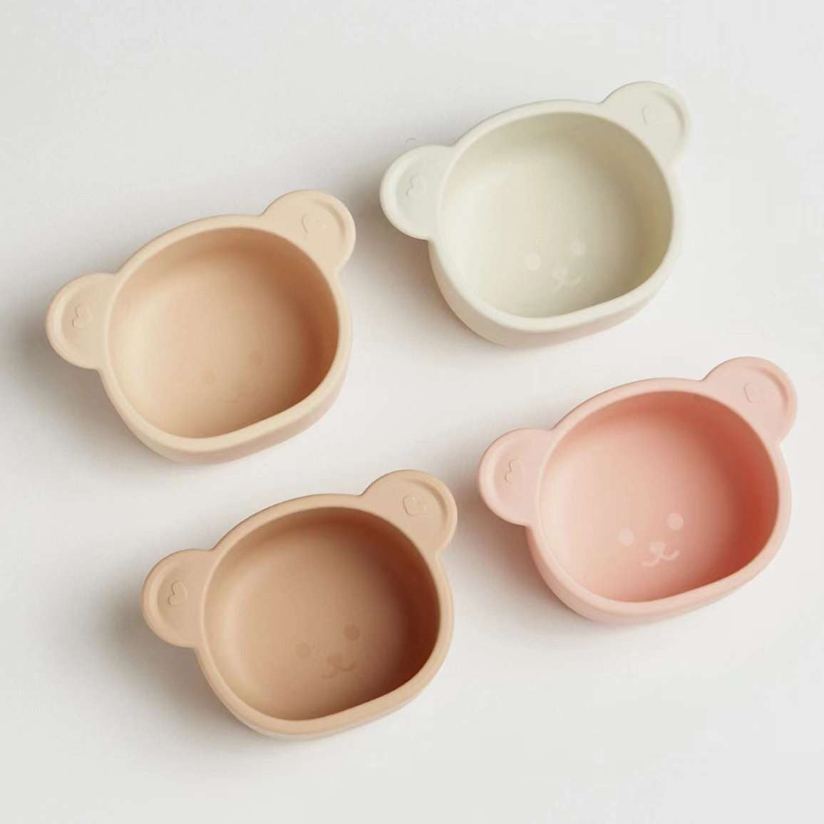 矽膠餐具系列-小熊碗