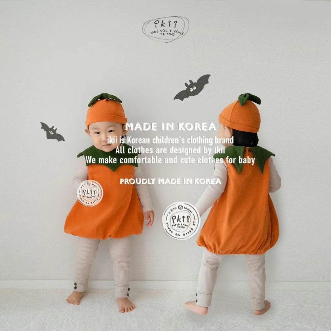 Pumpkin Tunic kids(包屁上衣+帽子)