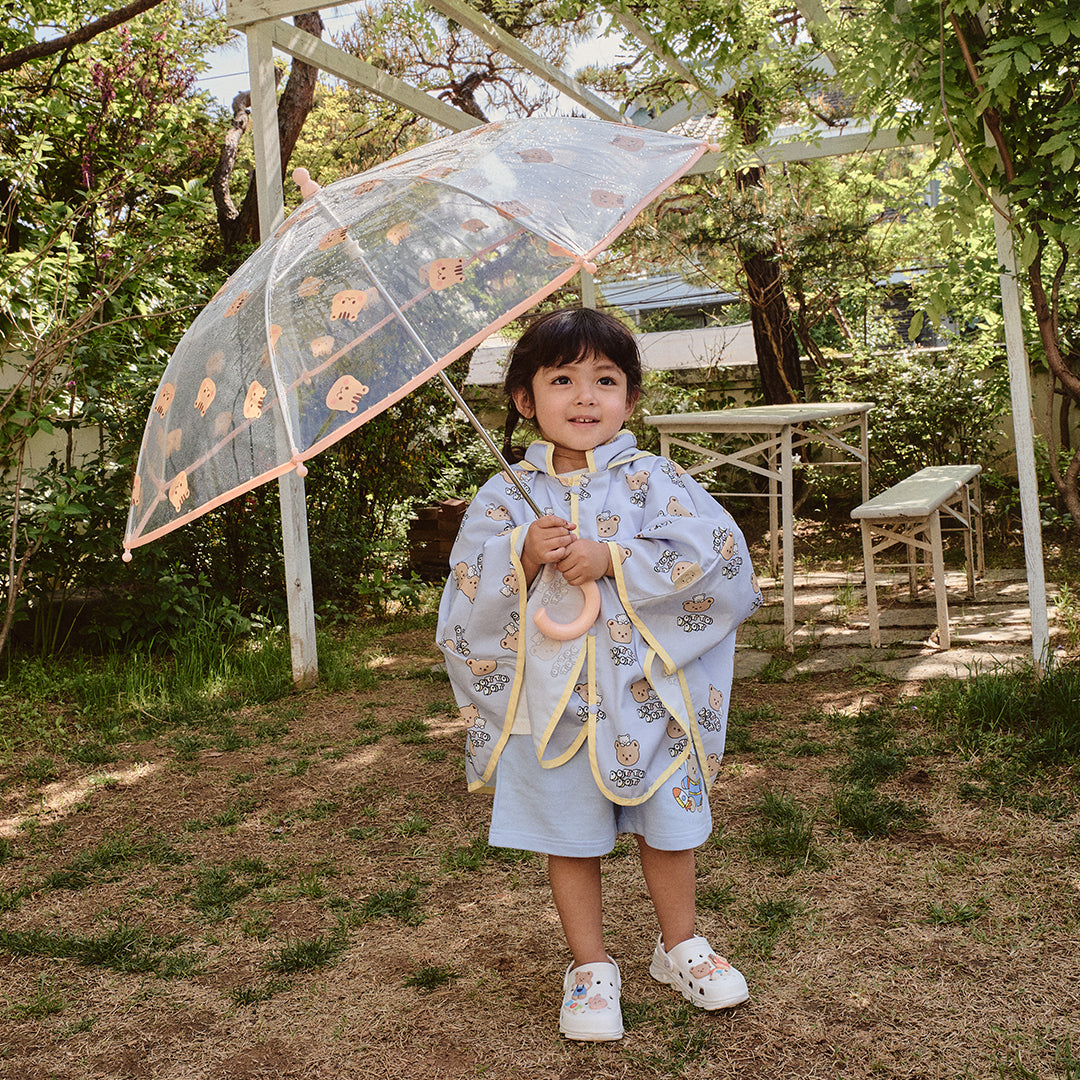 Rainy Day可愛松鼠透明雨傘