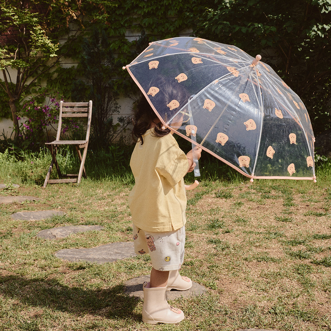 Rainy Day可愛松鼠透明雨傘