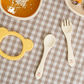 可愛松鼠矽膠餐具系列-勺子叉子套裝